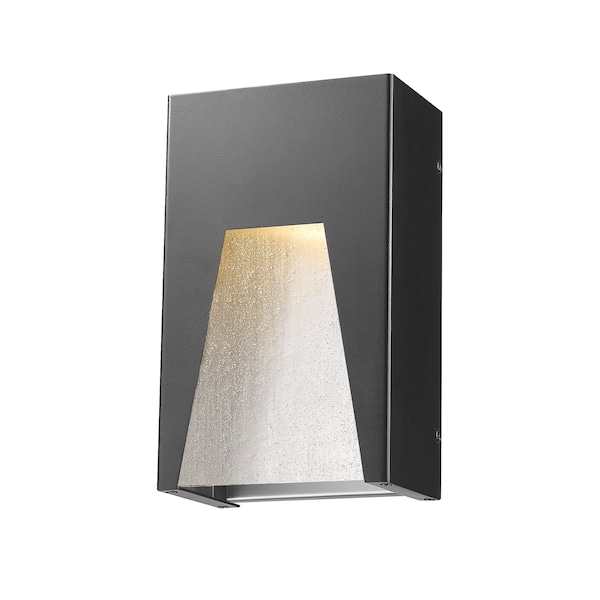 Z-Lite Millenial 1 Light Outdoor Wall Light, Black Silver And Clear Seedy 561S-BK-SL-SDY-LED - main